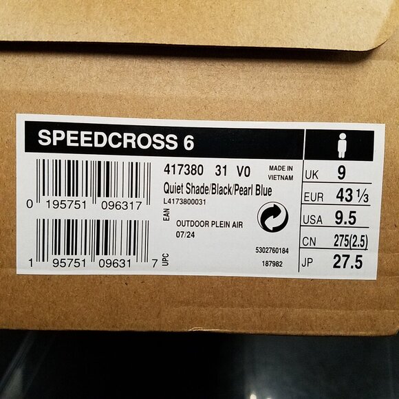 Salomon Men’s Speedcross 6 Trail Running Shoes Size 9.5 – Lightweight Grip Sneak - Picture 11 of 12